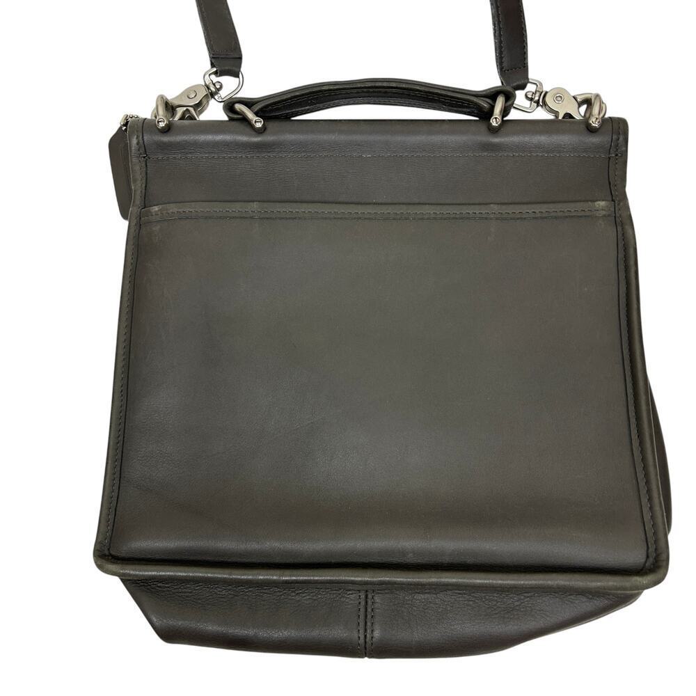 Coach Rare Vintage Stone Gray Willis Leather Satchel - Picture 3 of 8